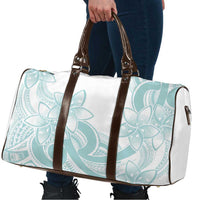Polynesian Tribal Plumeria Lotu Tamaiti Travel Bag Pastel Cyan LT9 - Polynesian Pride
