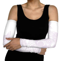 Polynesian Tribal Plumeria Lotu Tamaiti Arm Sleeves Pastel Mauve LT9 - Polynesian Pride