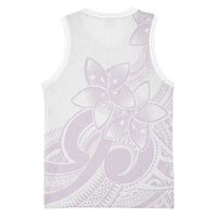 Polynesian Tribal Plumeria Lotu Tamaiti Basketball Jersey Pastel Mauve LT9 - Polynesian Pride