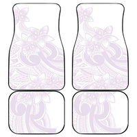 Polynesian Tribal Plumeria Lotu Tamaiti Car Mats Pastel Mauve LT9 - Polynesian Pride