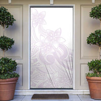 Polynesian Tribal Plumeria Lotu Tamaiti Door Cover Pastel Mauve LT9 Mauve - Polynesian Pride