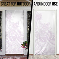 Polynesian Tribal Plumeria Lotu Tamaiti Door Cover Pastel Mauve LT9 - Polynesian Pride
