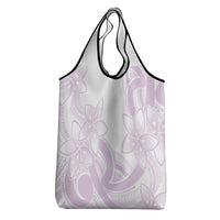 Polynesian Tribal Plumeria Lotu Tamaiti Grocery Bag Pastel Mauve LT9 - Polynesian Pride