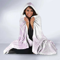 Polynesian Tribal Plumeria Lotu Tamaiti Hooded Blanket Pastel Mauve LT9 - Polynesian Pride