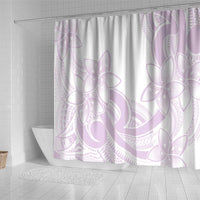 Polynesian Tribal Plumeria Lotu Tamaiti Shower Curtain Pastel Mauve LT9 - Polynesian Pride