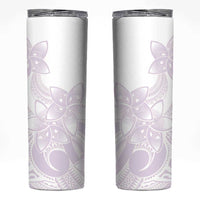 Polynesian Tribal Plumeria Lotu Tamaiti Skinny Tumbler Pastel Mauve LT9 Mauve - Polynesian Pride