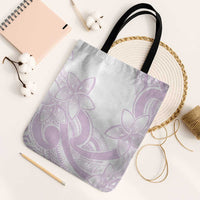 Polynesian Tribal Plumeria Lotu Tamaiti Tote Bag Pastel Mauve LT9 Black Strap One Size Mauve - Polynesian Pride