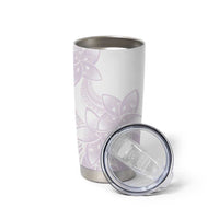 Polynesian Tribal Plumeria Lotu Tamaiti Tumbler Cup Pastel Mauve LT9 - Polynesian Pride
