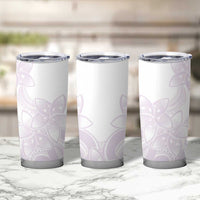 Polynesian Tribal Plumeria Lotu Tamaiti Tumbler Cup Pastel Mauve LT9 - Polynesian Pride