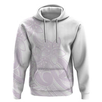 Polynesian Tribal Plumeria Lotu Tamaiti Zip Hoodie Pastel Mauve LT9 Pullover Hoodie Mauve - Polynesian Pride
