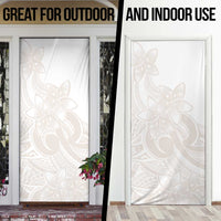 Polynesian Tribal Plumeria Lotu Tamaiti Door Cover Pastel Nude LT9 - Polynesian Pride
