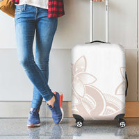 Polynesian Tribal Plumeria Lotu Tamaiti Luggage Cover Pastel Nude LT9 - Polynesian Pride