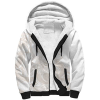 Polynesian Tribal Plumeria Lotu Tamaiti Sherpa Hoodie Pastel Nude LT9 Unisex Nude - Polynesian Pride