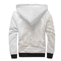 Polynesian Tribal Plumeria Lotu Tamaiti Sherpa Hoodie Pastel Nude LT9 - Polynesian Pride