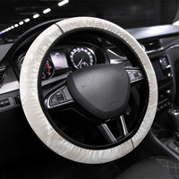 Polynesian Tribal Plumeria Lotu Tamaiti Steering Wheel Cover Pastel Nude LT9 Universal Fit Nude - Polynesian Pride