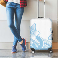 Polynesian Tribal Plumeria Lotu Tamaiti Luggage Cover Pastel Sky Blue LT9 - Polynesian Pride