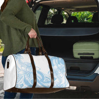 Polynesian Tribal Plumeria Lotu Tamaiti Travel Bag Pastel Sky Blue LT9 - Polynesian Pride