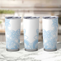 Polynesian Tribal Plumeria Lotu Tamaiti Tumbler Cup Pastel Sky Blue LT9 - Polynesian Pride