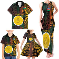 Personalised Shefa Day Family Matching Tank Maxi Dress and Hawaiian Shirt Happy June 18 Vanuatu Province LT14 - Polynesian Pride