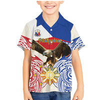 Philippines Independence Day Family Matching Mermaid Dress and Hawaiian Shirt Pilipinas Eagle 126th Anniversary LT14 Son's Shirt Blue - Polynesian Pride