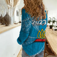 Personalised Tonga Lavengamalie College Women Casual Shirt Class Of Year Tongan Ngatu Pattern LT14 - Polynesian Pride