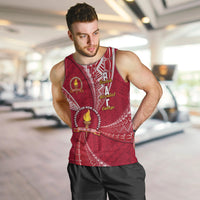 Personalised Tonga Beulah College Men Tank Top Tongan Ngatu Pattern LT14 - Polynesian Pride