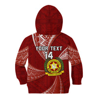 Personalised Tonga Vavau High School Kid Hoodie Tongan Ngatu Pattern LT14 - Polynesian Pride