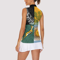 Personalised Rugby 2025 Championship Women Sleeveless Polo Shirt Combination of Southern Hemisphere Countries LT14 - Polynesian Pride