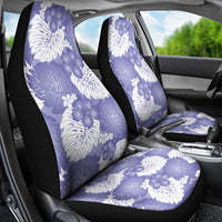 Purple Aloha Hawaii Car Seat Cover Monstera Hibiscus Plumeria Seamless Vibes LT14 - Polynesian Pride