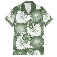 Sage Green Aloha Hawaii Hawaiian Shirt Monstera Hibiscus Plumeria Seamless Vibes LT14 Sage Green - Polynesian Pride