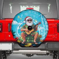 Hawaii Christmas Spare Tire Cover Mele Kalikimaka Poinsettia Lei Polynesian - Blue LT14 - Polynesian Pride