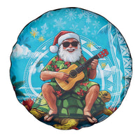 Hawaii Christmas Spare Tire Cover Mele Kalikimaka Poinsettia Lei Polynesian - Blue LT14 - Polynesian Pride