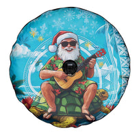 Hawaii Christmas Spare Tire Cover Mele Kalikimaka Poinsettia Lei Polynesian - Blue LT14 - Polynesian Pride