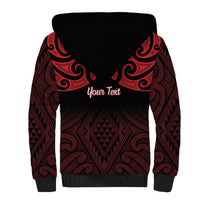 Personalised Keep Maori Wards New Zealand Sherpa Hoodie Stronger Together Aotearoa Taniko LT14 - Polynesian Pride
