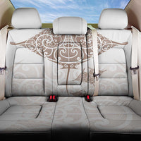 New Zealand Manta Ray Tattoo Back Car Seat Cover Aotearoa Maori Haehae Beige LT14 One Size White - Polynesian Pride