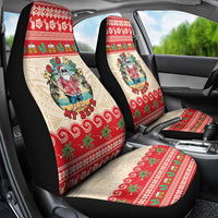 Mele Kalikimaka Hawaii Car Seat Cover Funny Beer-Loving Santa Hawaiian Tropical LT14 - Polynesian Pride
