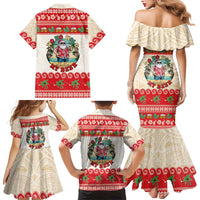 Mele Kalikimaka Hawaii Family Matching Mermaid Dress and Hawaiian Shirt Funny Beer-Loving Santa Hawaiian Tropical LT14 - Polynesian Pride