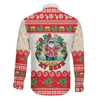 Mele Kalikimaka Hawaii Family Matching Off Shoulder Short Dress and Hawaiian Shirt Funny Beer-Loving Santa Hawaiian Tropical LT14 - Polynesian Pride