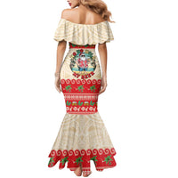 Mele Kalikimaka Hawaii Mermaid Dress Funny Beer-Loving Santa Hawaiian Tropical LT14 - Polynesian Pride