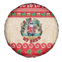 Mele Kalikimaka Hawaii Spare Tire Cover Funny Beer-Loving Santa Hawaiian Tropical LT14 - Polynesian Pride