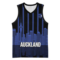 New Zealand Auckland Football Custom Basketball Jersey Go City of Sails Est 2025 LT14 Unisex Black - Polynesian Pride