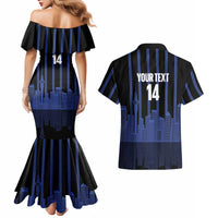 New Zealand Auckland Football Custom Couples Matching Mermaid Dress and Hawaiian Shirt Go City of Sails Est 2025 LT14 - Polynesian Pride