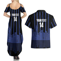 New Zealand Auckland Football Custom Couples Matching Summer Maxi Dress and Hawaiian Shirt Go City of Sails Est 2025 LT14 - Polynesian Pride