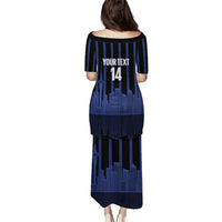 New Zealand Auckland Football Custom Family Matching Puletasi and Hawaiian Shirt Go City of Sails Est 2025 LT14 - Polynesian Pride