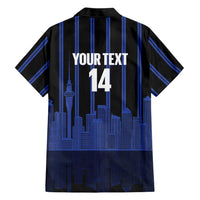 New Zealand Auckland Football Custom Family Matching Summer Maxi Dress and Hawaiian Shirt Go City of Sails Est 2025 LT14 - Polynesian Pride
