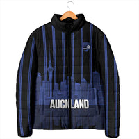 New Zealand Auckland Football Custom Padded Jacket Go City of Sails Est 2025 LT14 - Polynesian Pride
