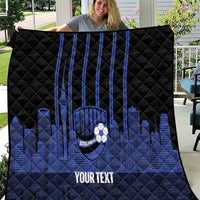 New Zealand Auckland Football Custom Quilt Go City of Sails Est 2025 LT14 Black - Polynesian Pride