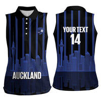 New Zealand Auckland Football Custom Women Sleeveless Polo Shirt Go City of Sails Est 2025 LT14 - Polynesian Pride