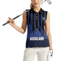New Zealand Auckland Football Custom Women Sleeveless Polo Shirt Go City of Sails Est 2025 LT14 - Polynesian Pride