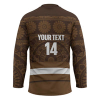 Bula Fiji Football Custom Hockey Jersey One Vanua One Team Tapa Pattern